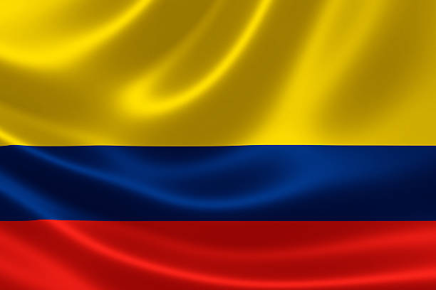 Stylized map or symbol representing Colombia and peace
